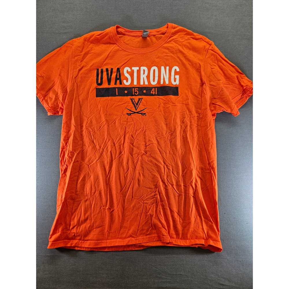 Fruit of the Loom UVASTRONG Virginia Cavaliers Orange T-Shirt XL 1 15 41 Logo